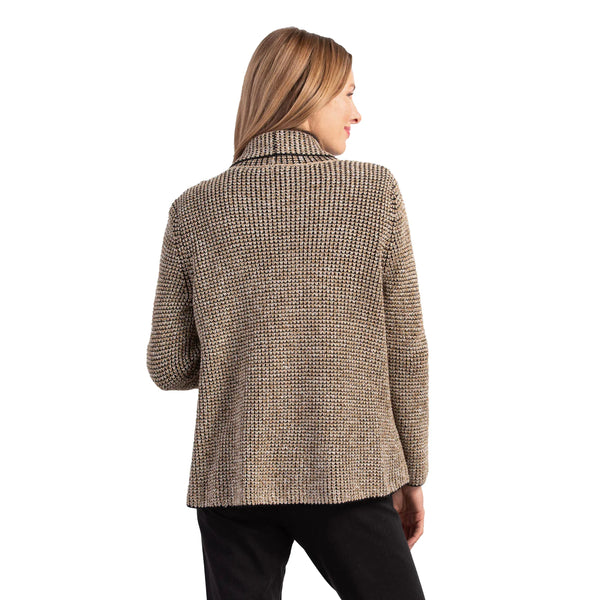 Waffle Knit Shawl Pocket Cardi