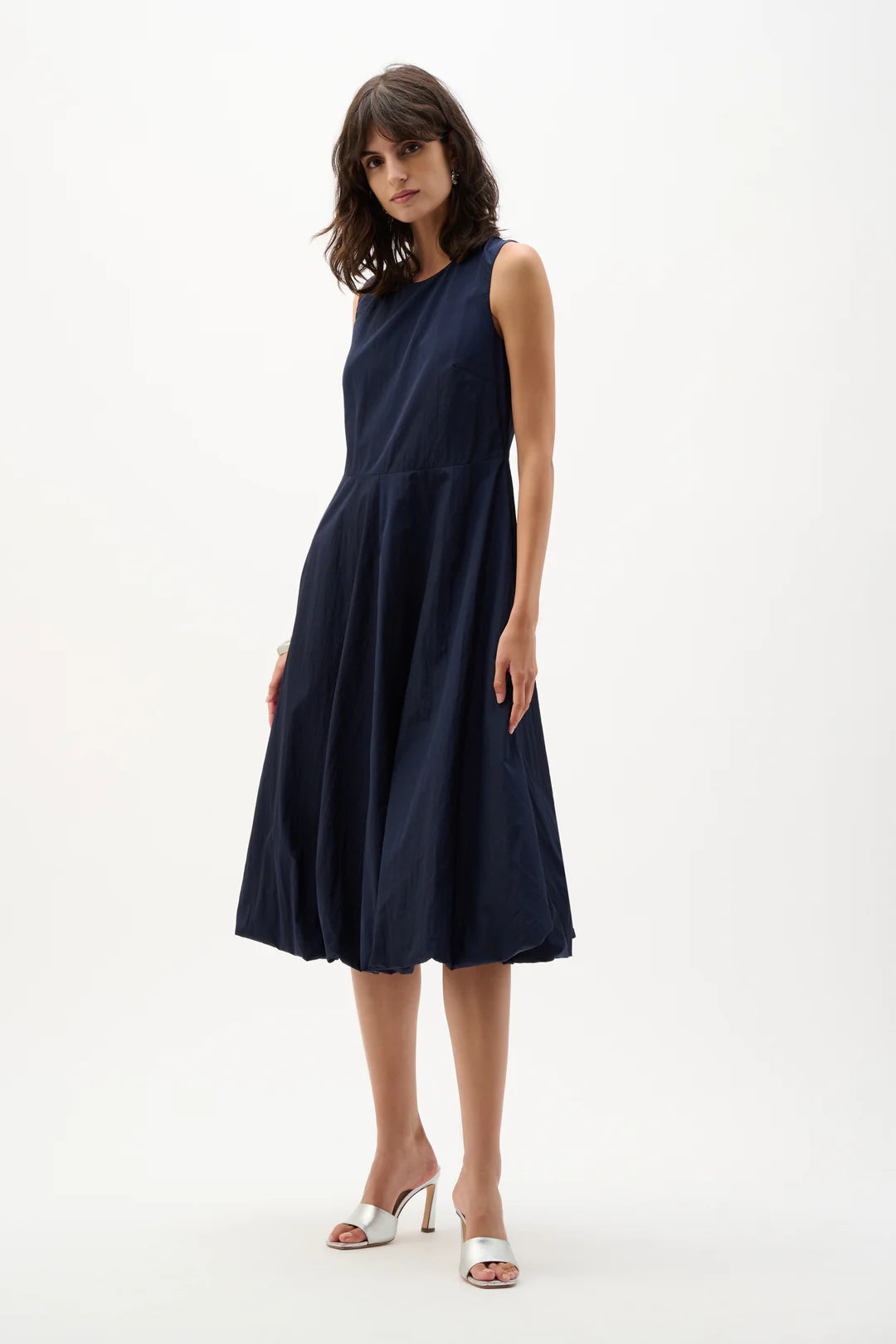 Woven Parachute A-Line Dress With Bubble Skirt  Steppin' Out