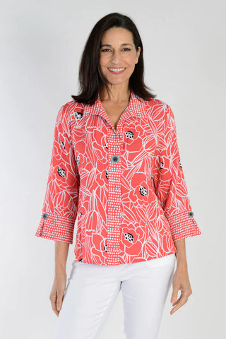 Express Mix Hidden Placket Shirt