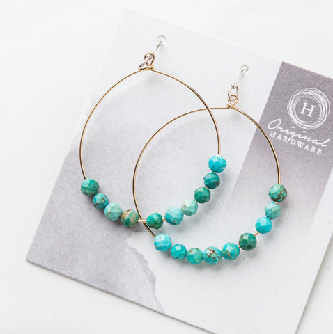 Turquoise Hoop Earring