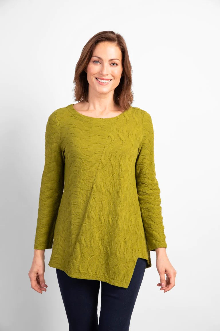 Waterfall Knit Angle Hem Tunic
