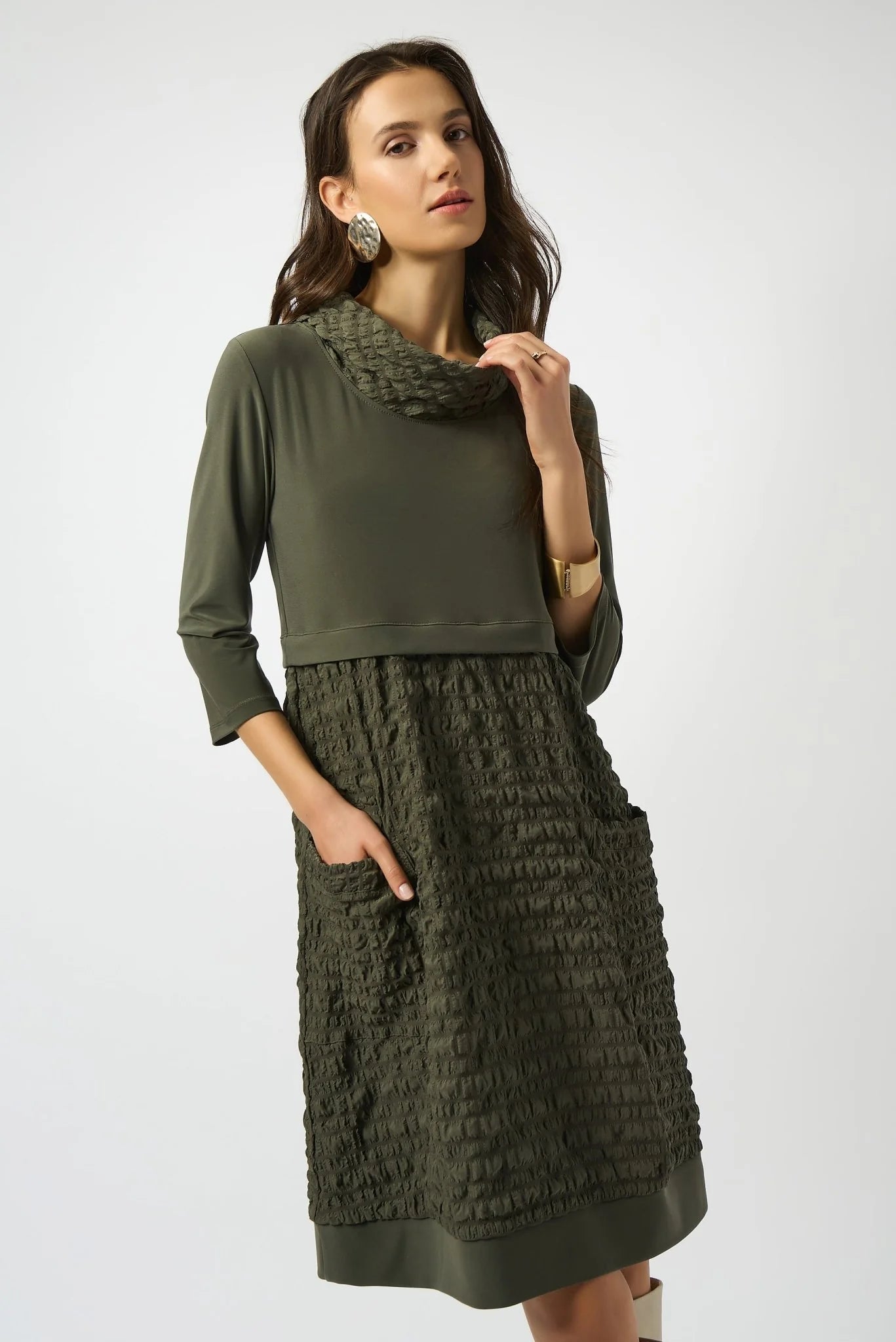 Jacquard And Silky Knit Cocoon Dress Steppin' Out Jacquard And Silky Knit Cocoon Dress Steppin' Out