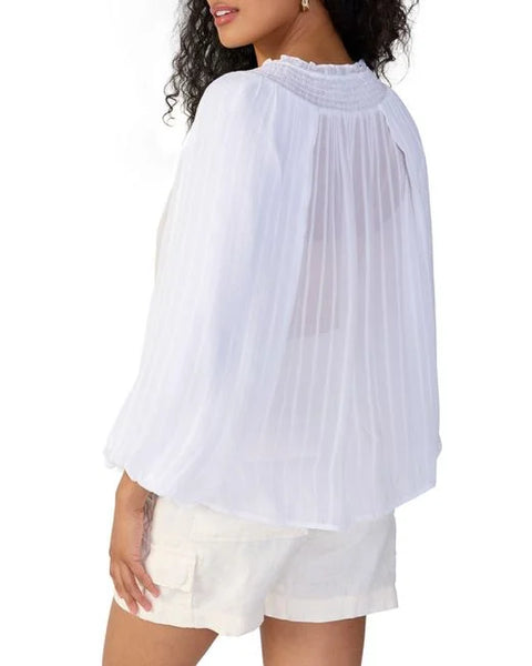 Breezy Smock Neck Blouse