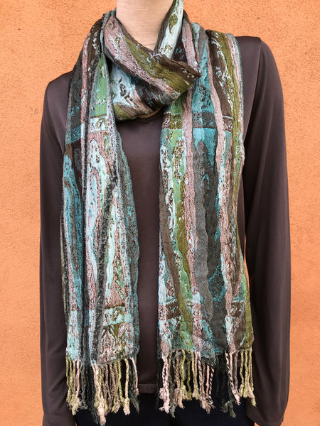 Silk Blend Reversible Scarf