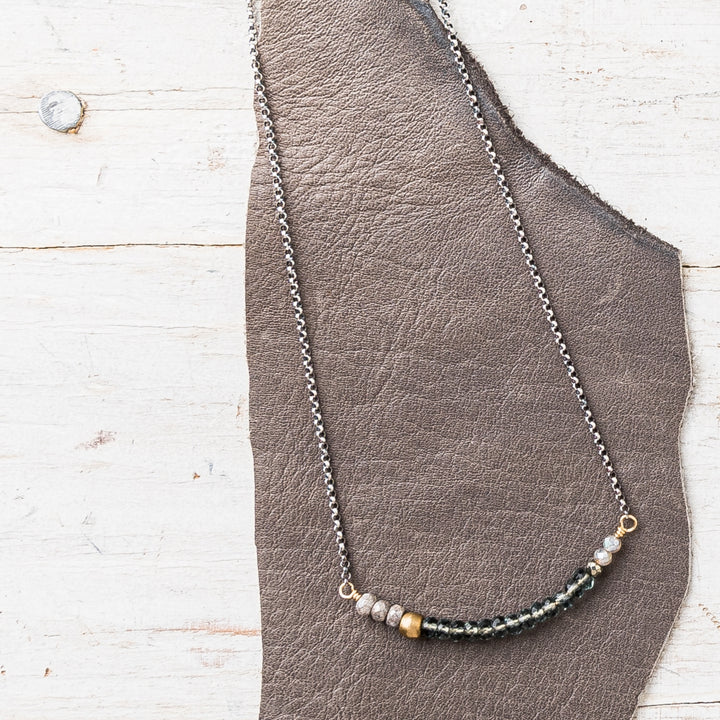 Hydro Quartz Curved Necklace