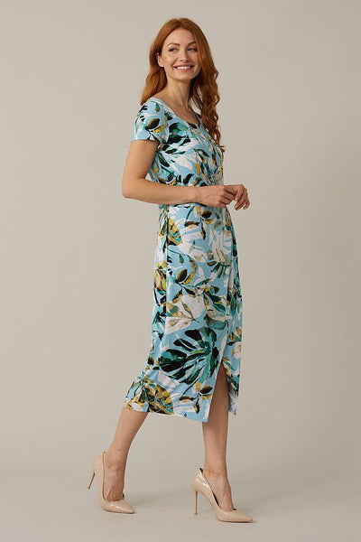 Joseph Ribkoff Tropical Print Dress 221225
