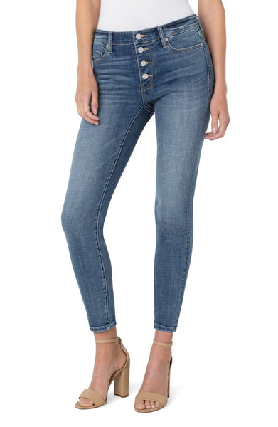 Abby Ankle Skinny With Exposed Buttons