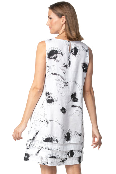 Floral Linen Hem Dress