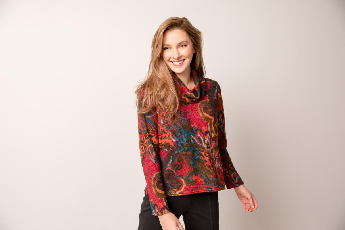 Persian Paisley Boxy Cowl