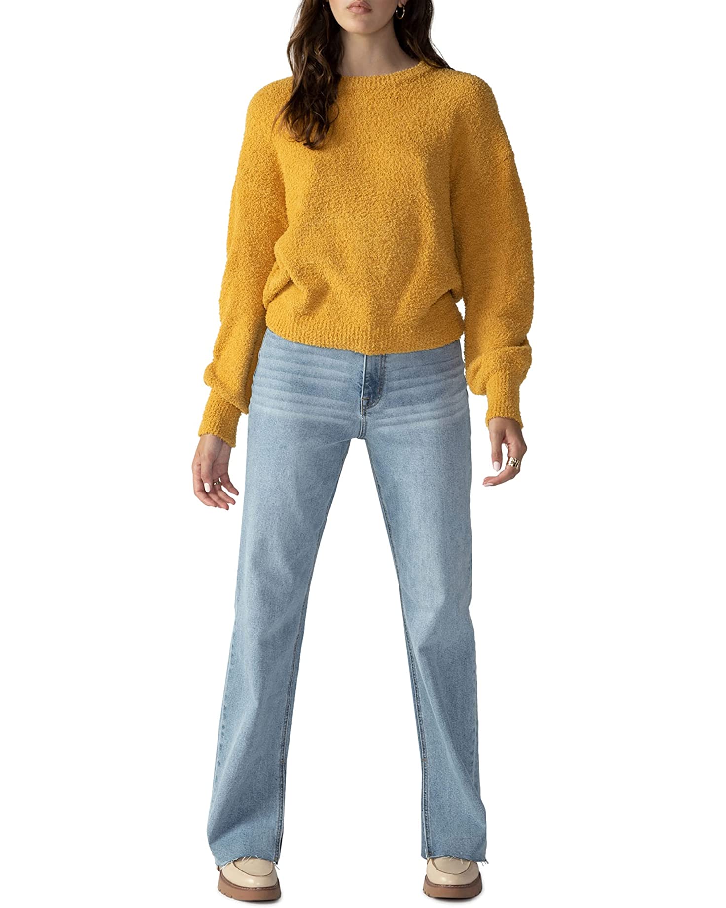 Plush Volume Sleeve Sweater Steppin Out