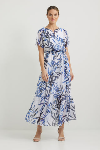 Leaf Print Dress Style 222285