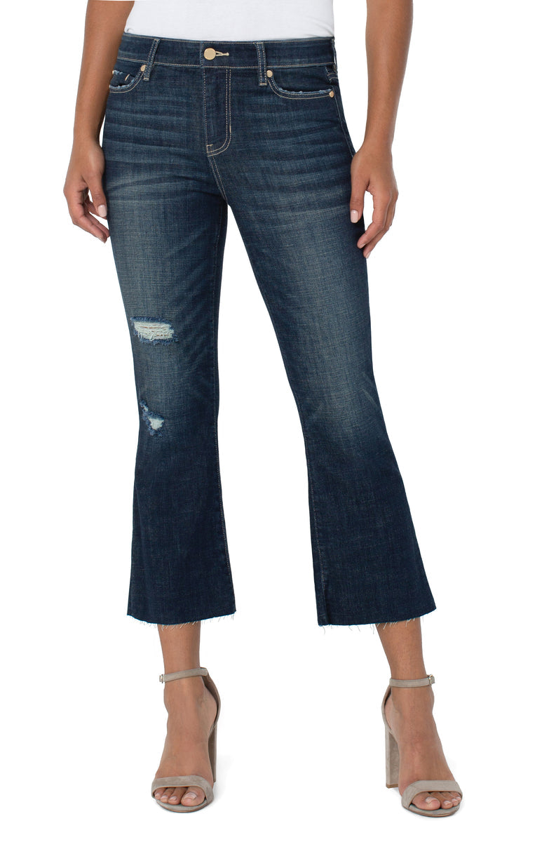 Hannah Cropped Flare with Cut Hem LM7711F92