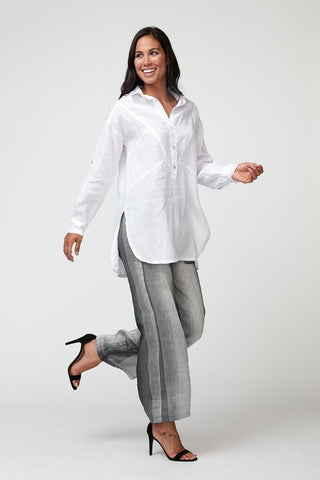 Linen Seamed Shirt